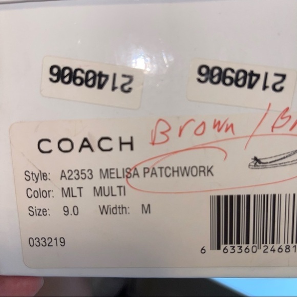 Coach Woman Shoes Size 9 - Picture 5 of 5